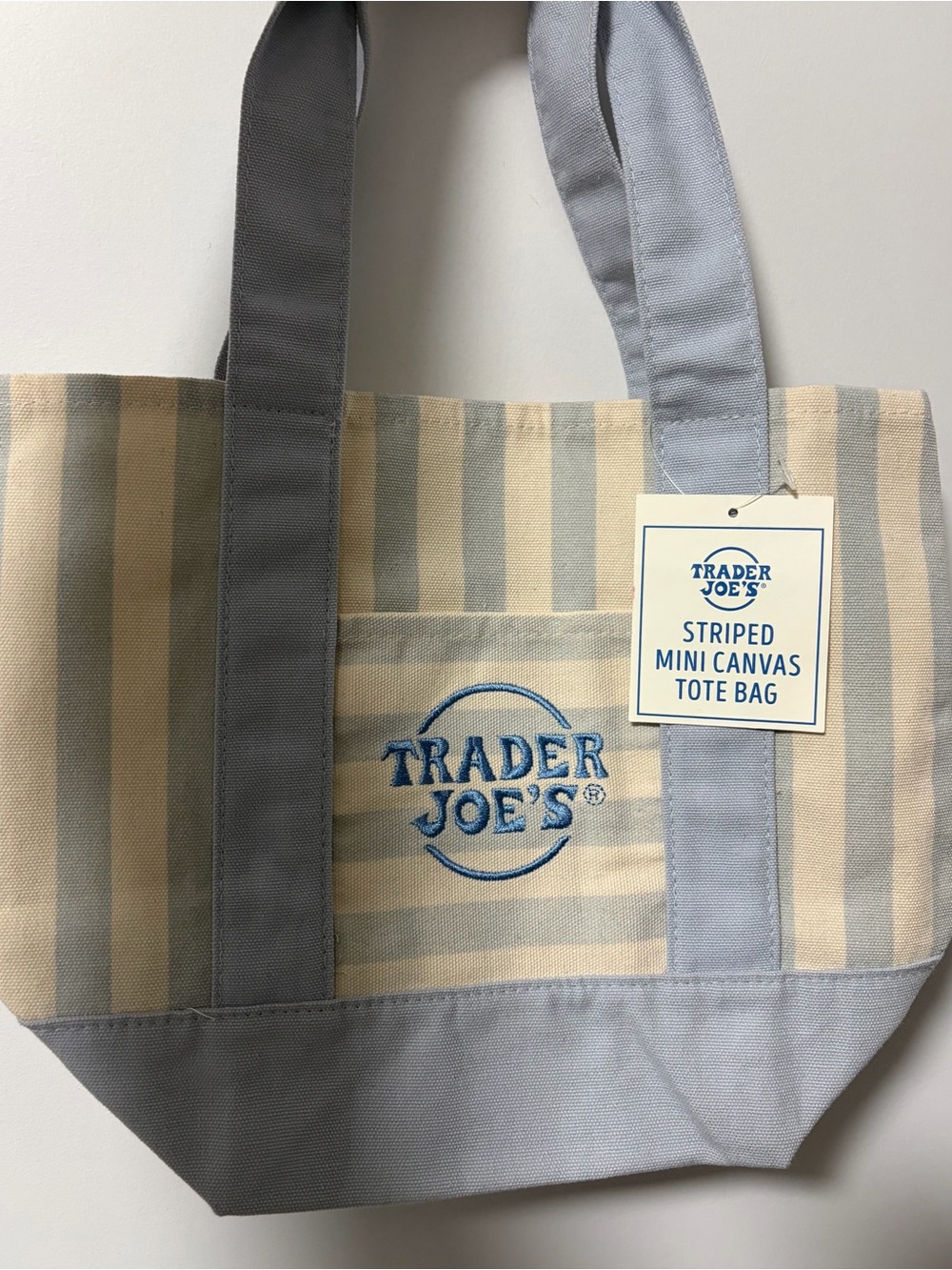 Trader Joe’s Mini Striped Canvas Tote